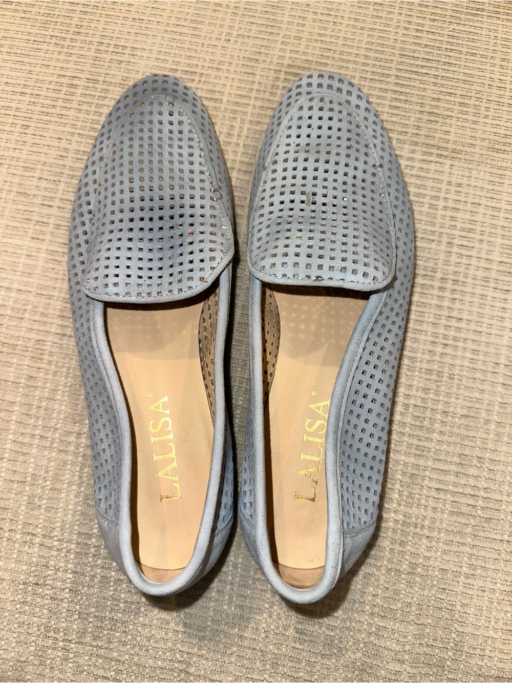 LALISA Light Blue Loafers